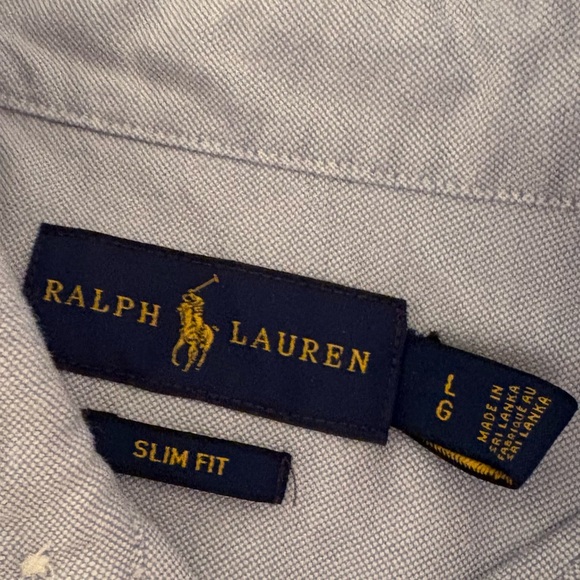 Ralph Lauren Light Blue Nautical Embroidered Button Shirt - Picture 4 of 5